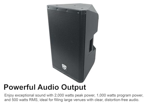 Rockville DX12 12 Inch Active Speakers with 2-Channel Mixer 2 Pack Review - Image 3