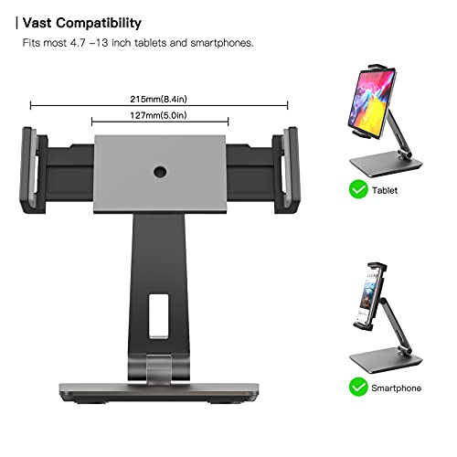 Support de tablette réglable en aluminium robuste, l'élégance ergonomique pour iPad