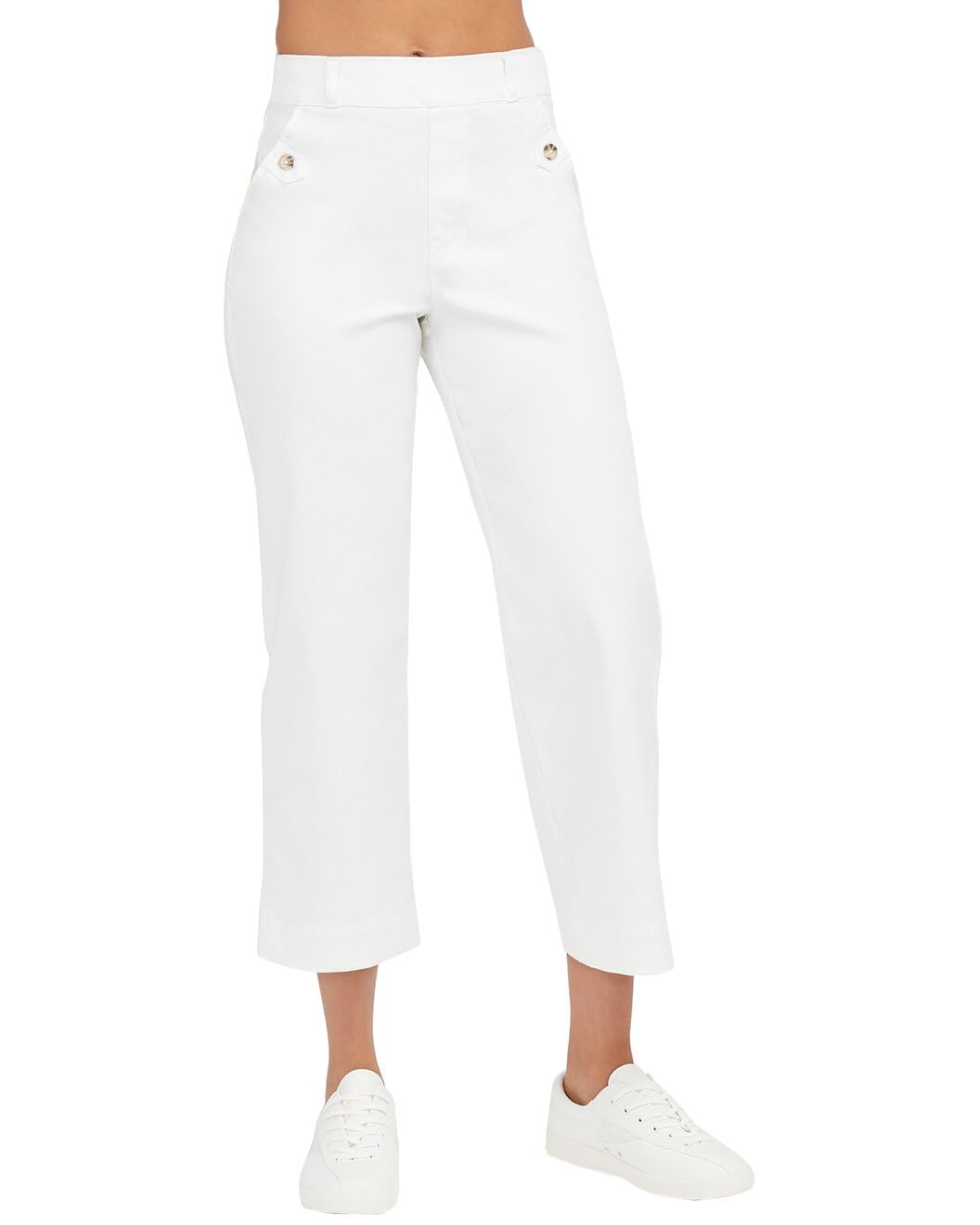 Cropped Stretch Twill Pant by SPANX