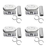 4pcs 77mm 11257566019 Pistons& Rings Set Compatible for MINI Cooper N14 R55 R56 R57 R58 R59 R60 R61 Countryman 2006-16 Turbo