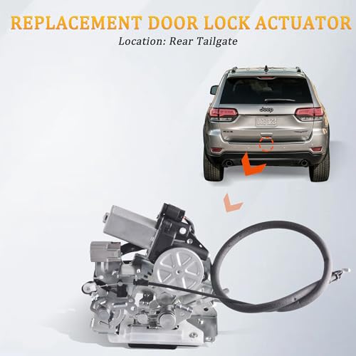 Image of Rear Power Liftgate Latch Actuator Motor Compatible with Dodge Grand Caravan Chrysler Town & Country Ram C /V Jeep Commander Replace Tailgate Lock Actuator 4589581AA