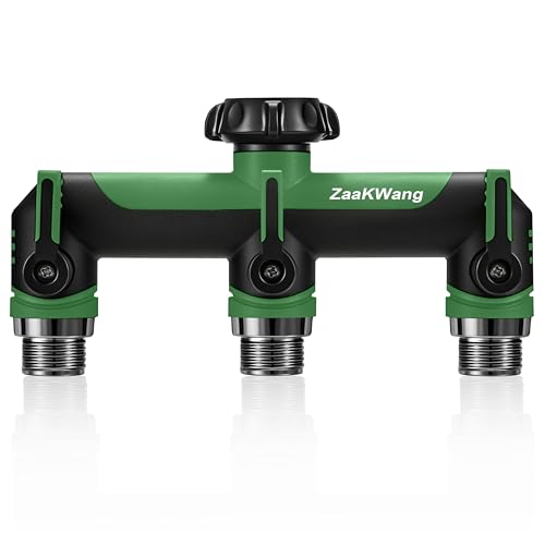 ZaakWang Garden Hose Splitter, 3 Way Hose Splitter, Heavy Du