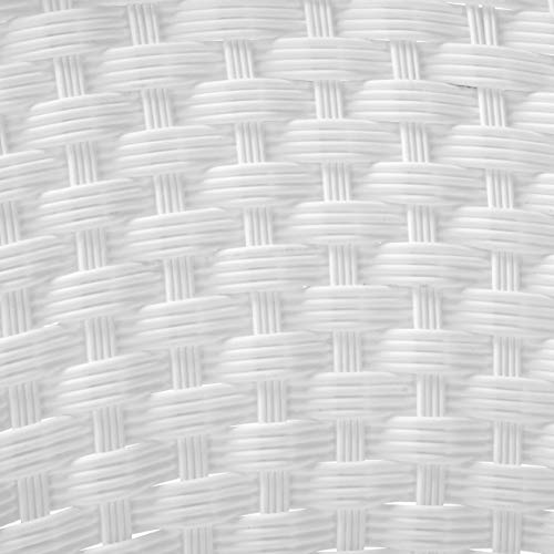 Jeco 3 Piece Rocker Wicker Chair Set, White #TOP6