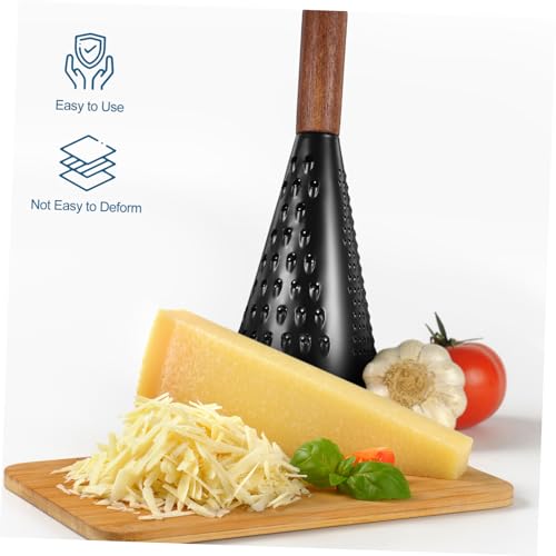 Rallador cónico de acero inoxidable 8 pulgadas con mango de madera miniatura 6