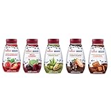 Fabbri Gourmet Dessert Sauces, Variety Pack of Strawberry, Wild Cherry, Pistachio, Chocolate, and Caramel...