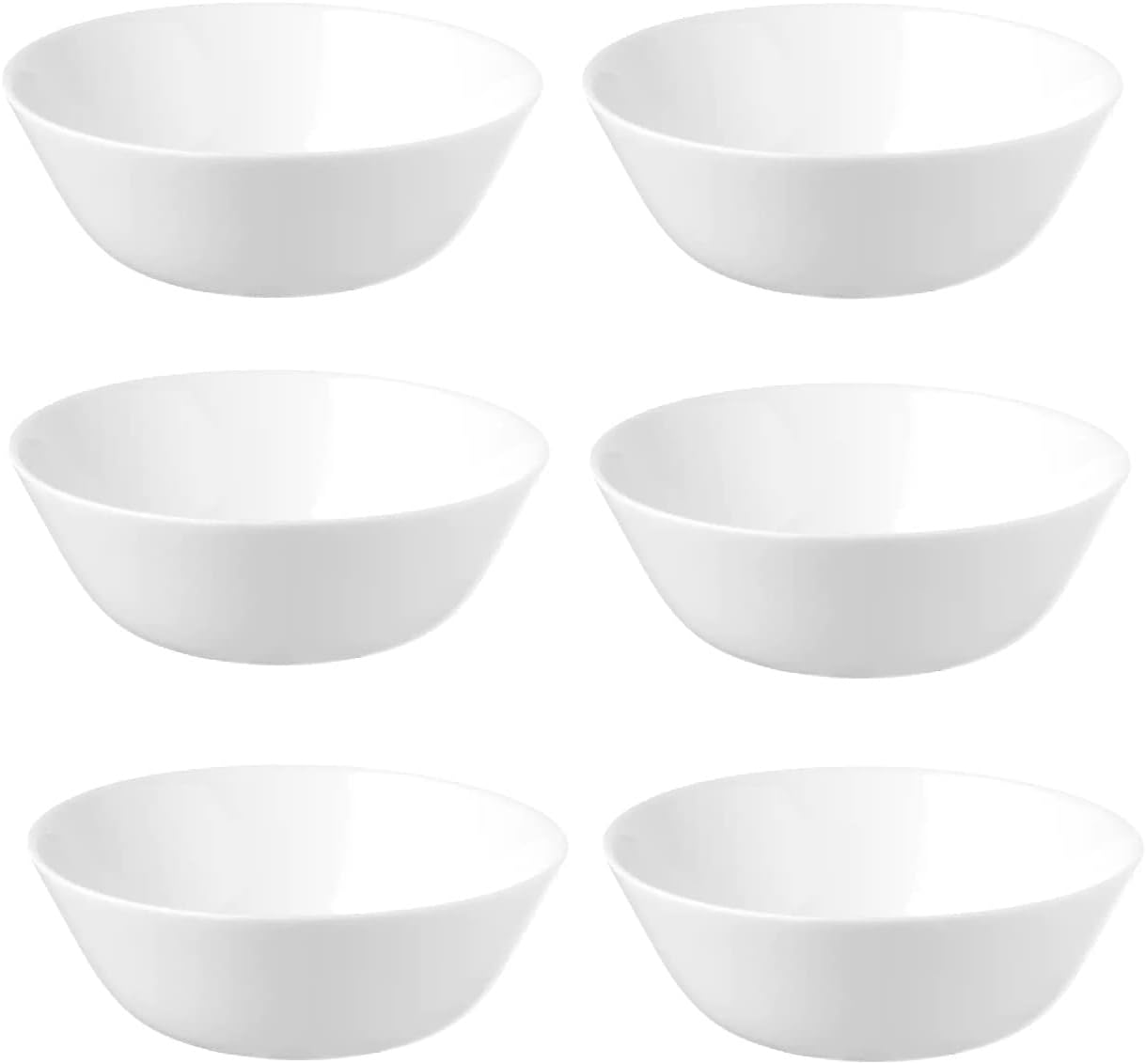 IKEA Set of 6 OFTAST Tempered Glass Bowl Serving Dinner Bowl Dessert