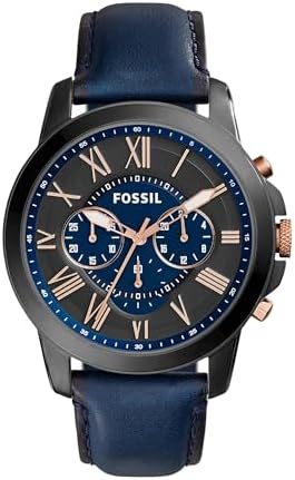 Fossil Leather Mens Quartz Watch