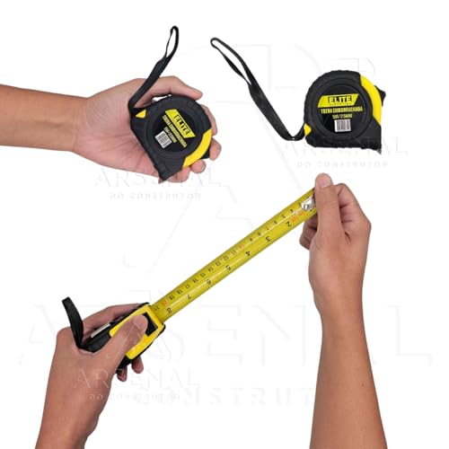 ELITE SUPERFLEX - Kit 5 Trenas Emborrachadas 5m 25mm Ponta Imantada Elite