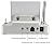 Retekess JT-5008 Window Speaker System Window Intercom System for Bank Counter Post Office Bus station and Hospital Bus Station 3W Output Aluminum Alloy Volume Adjustment (Silver, 3 Pack)