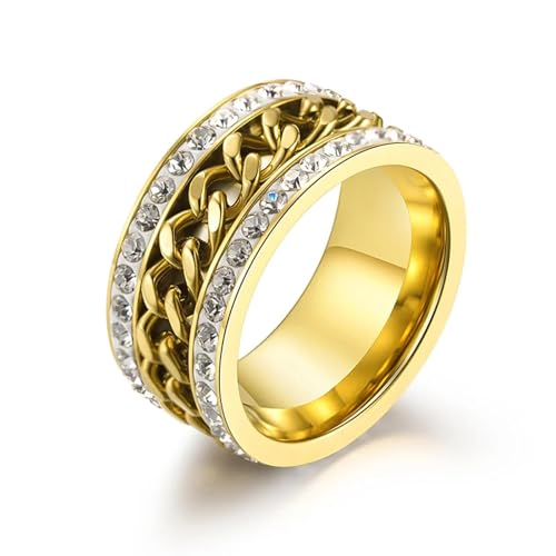 Bagues homme bague femme HHRFCS, anneau bijoux tendance pour couples et styles variés