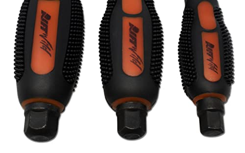Rw 0059-011 Riftwild Professional Jis #1#2#3 Screwdrivers (Japanese Industrial Standard) S2 Tool Steel Screwdrivers (Set Of 3) Small Medium Large Metric Full Tang Solid Shaft Screw Driver #TOP3