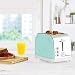 SQ Professional Dainty Legacy Toaster Kitchen 2 slice Bread Toaster with 6 Browning levels & defrost,cancel & reheat function with indicator lights 900W (Seafoam)