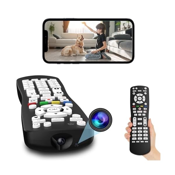 Kestanlora Spy Camera Hidden Camera TV Remote Control with Video WiFi Wireless Camera FHD 1080P Wireless Mini Spy Cam Indoor Camera for Home Security Nanny Cams