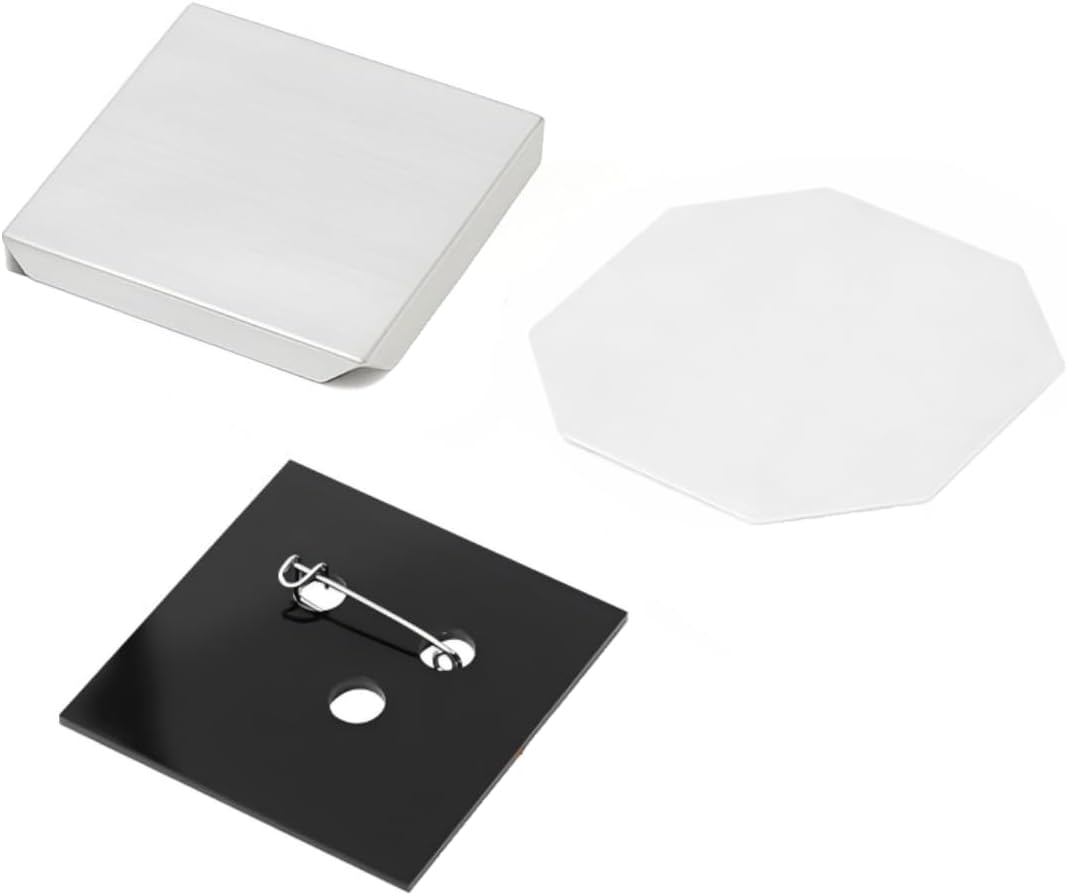 YOFSZJ 3-in-1 2.5x2.5 Inch Magnet Fridge Magnet Maker Press Kit, Square Photo Refrigerator Magnet Machine with Paper Cutter, Cardboard, Acrylic & Acrylic Pin Compatible, 300 Sets