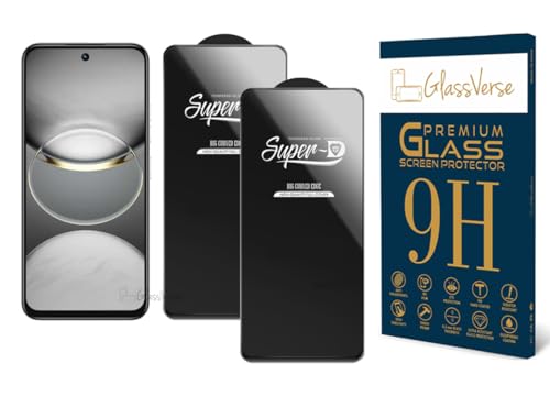 Image of GlassVerse 9H Gorilla Tempered Glass for Tecno Spark 30 5G | HD Clarity Screen Protector, Ultra Strong 9H Protection, Edge to Edge, Case Friendly, Hassle-less Installation Kit Included. (Pack of 2)
