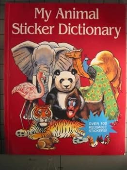 Hardcover My Animal Sticker Dictionary Book
