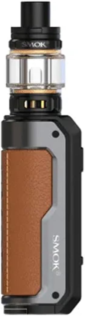 JJA Fortis Kit 80W For Smok, 0.96-Inch TFT Color Display, Type-C Fast Charging, Single 18650/21700 Battery (Not Included), Easy To Grip And Non-Slip, 2ML Cartridge No Nicotine, (Brown)