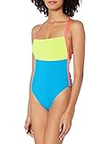 Body Glove Women's Standard Electra One Piece Swimsuit with Strappy Back Detail, Neon Blue, Small