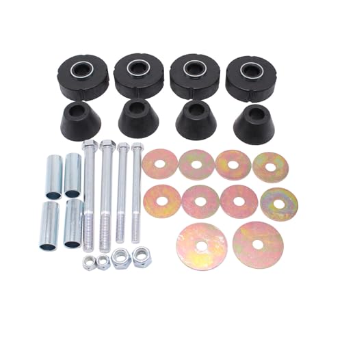 30 pcs/set Cab Mount Kit Bolts Cab Body Rubber Bushings Hardware Kit Fits for 1967-1972 2WD Chevy GMC 1/2 Ton Pickup Truck