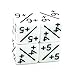 HDdais 12Pcs Token Dice Counters - Cube D6 Dice Loyalty for Cards Game Night Accessories