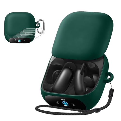 For Anker Soundcore Liberty 5 Pro �P�[�X +4���t�B���� �J�o�[ �yHUKWIMO�z �J���r�i�t��+�X�g���b�v�t�� �ϏՌ� �h�� �h�o �����[�d�\ �S�ʕی� �L�Y�h�~ Soundcore Liberty 5 Pro �Ή�