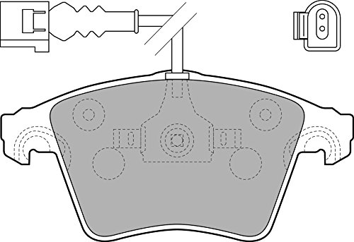 Delphi LP1914 Bremsbelagsatz, Scheibenbremse FüR Vw, Vorderachse-image