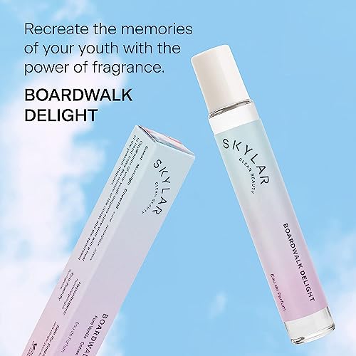 Skylar Boardwalk Delight Eau De Perfume - Hypoallergenic & Clean Perfume For Women & Men, Vegan & Safe For Sensitive Skin - Sweet Perfume With Notes Of Cotton Candy, Pure Vanilla & Coconut Milk - (10Ml /0.33 Fl Oz) #TOP1