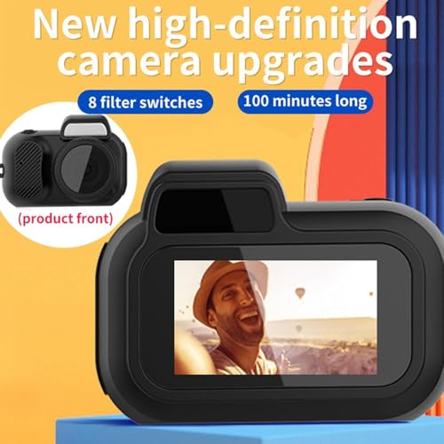 Image of BIGASUO Mini Digital 128 GB Camera, Spot Shooting, Compact, Small, LCD Display, Card, Monorreflexes, Portable Video Recorder, Operation, Keychain, Memory, Photography, Vlogging (1496) (Black, B05)