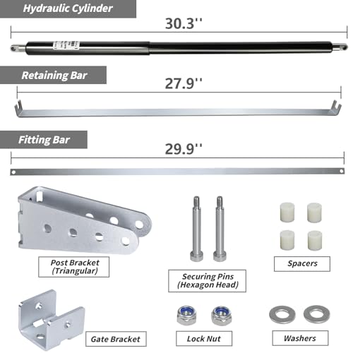 TB200 Hydraulic Gate Closer, Rust-Resistant & Weatherproof Automatic Gate Closer with Adjustable Closing Speed, for 60–140 Lbs Vinyl, Steel, Wood and Chain Link Fence Gates by Affectnianly - Image 7