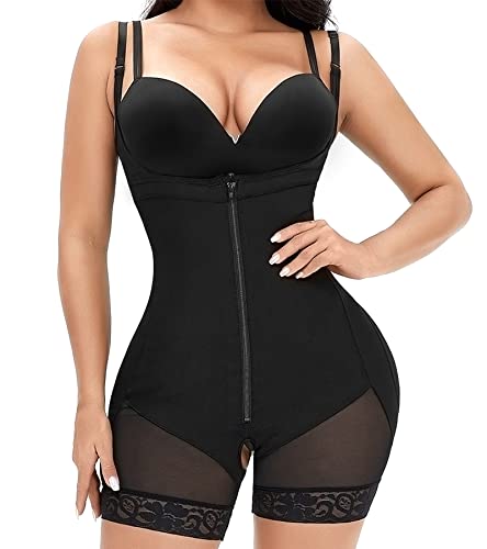 Image of Shapewear Bodysuit for Women Tummy Control, BBL Fajas Colombianas Postpartum Full Body Shaper Slimmer High Waist Butt Lifter