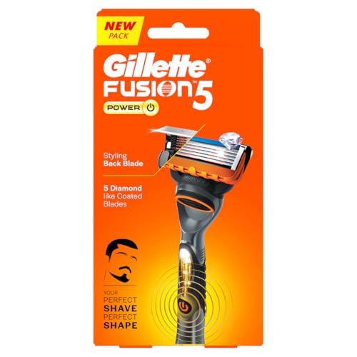 Gillette Fusion Power Razor for Men with styling back blade for Perfect Shave and Perfect Beard Shape