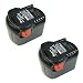 Produktbild 2X Trade-Shop Premium NI-MH Akku, 12V / 2000mAh ersetzt 0700980320, B-1215-R, B-1220-R, M-1230-R für B-1214-G B-1215-R B-1220-R BS12G BS12X BSB12G BSB12STX BSS12RW GBSAA12V M-1230-R