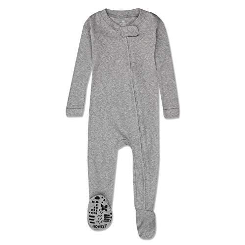 Honestbaby 2-Pack Organic Cotton Snug-Fit Footed Pajamas, Pattern Play, 18 Months #TOP2