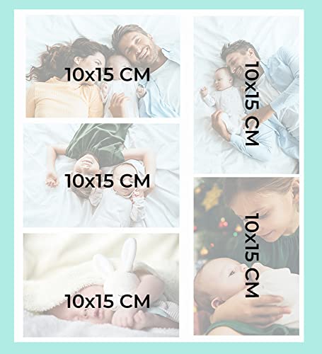 Exacompta 16548E Fotoalbum SWEET 300 Fotos 60 weiße Seiten Format 29 x 32 cm Einband aus faunengefärbtem Papier Fenster zur individuellen Gestaltung