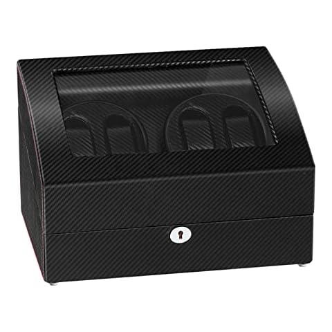 Sepano 4 Automatic Watch Winder with 6 Storage Case,Japanese Mabuchi Motor,Dual Power Supply,PU Soft Watch Pillow Cover