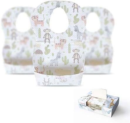 CSXD Disposable Baby Bibs for Feeding Toddler bib Leak Proof Travel Pack 15 PCs
