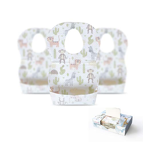 Csxd Disposable Baby Bibs For Feeding Toddler Bib Leak Proof Travel Pack 15 Pcs #TOP3