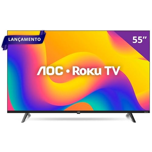 Smart Tv AOC 55" LED ROKU 4K Wi-Fi 55U7045/78G Bivolt Smart Tv AOC 55" LED ROKU 4K Wi-Fi 55U7045/78G Bivolt