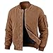HOTIAN Winterjacke Frühlingsjacke Herren Warm Gefüttert Jacke Bomberjacken Winter Washed Steppjacke Gefüttert Vintage Parka Outdoor Übergangsjacke