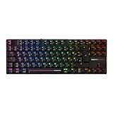 Cherry XTRFY MX 8.2 Pro TMR Wireless Clavier de Jeu magnétique/mécanique TKL, Disposition Allemande (QWERTZ), commutateurs en Cristal Cherry MK remplaçables à Chaud, Noir