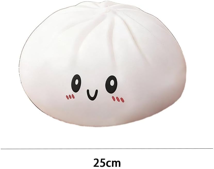 Giant Dumpling Squishy 10 Inch Dumpling Squishy Giant Mega Dumplin Squish Anxiety Relief Fidget (White)