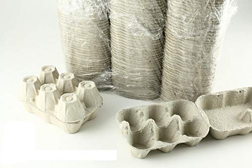 emballage garrigou Jembal- 51 boites pour 6 Oeufs Grises en Carton pour Vente à la Ferme, marché, revendeurs, fermiers, commerçants ou Transport