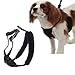 Yuppie Puppy Medium Black Anti Pull Mesh Dog Harness Neck Sizes 10