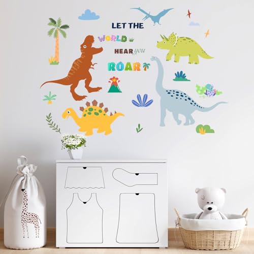 Vinilo Decorativo Dinosaurio para Pared 44x30 in miniatura 3