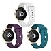 Produktbild KUWAI 3 Stück Armband für Huawei Watch GT4 41mm Armband Silikon Atmungsaktiv Sport Armbänder kompatibel mit Huawei Watch GT 4 41mm Armband Einstellbar Ersatzgurt Armband mit Huawei Watch GT4 41mm (A)