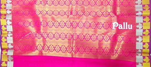 Image of VFCollections Women's Kanchipuram Silk Saree With Blouse Piece