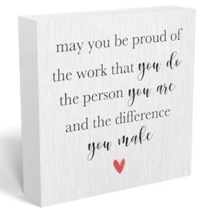 May You Be Proud of the Work That You Do the Person Wooden Box Sign Decorative Retirement Gifts Wood Box Sign Home Office Decor Rustic Square Desk Decor Sign for Shelf 5 x 5 Inches May You Be Proud of the Work That You Do the Person Wooden Box Sign Decorative Retirement Gifts Wood Box Sign Home Office Decor Rustic Square Desk Decor Sign for Shelf 5 x 5 Inches