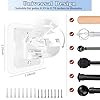 8PCS No Drill Curtain Rod Brackets No Drilling Self Adhesive Curtain Rod Holder Hooks Nail Free Adjustable Curtain Rod Hooks Curtain Hangers for Bathroom Kitchen Home Bathroom and Hotel (Transparent) #2