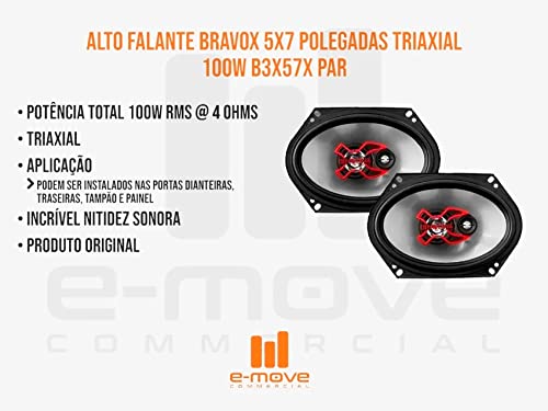 Triaxial Alto Falante, Bravox, B3X57 X, Alto Falantes