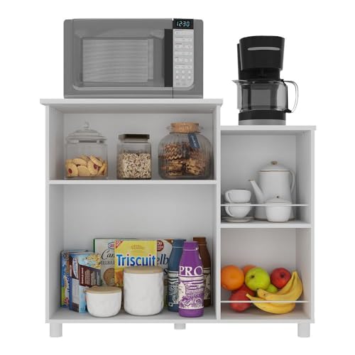 Balcão Multimóveis para Forno e Microondas Branco Ref.2358